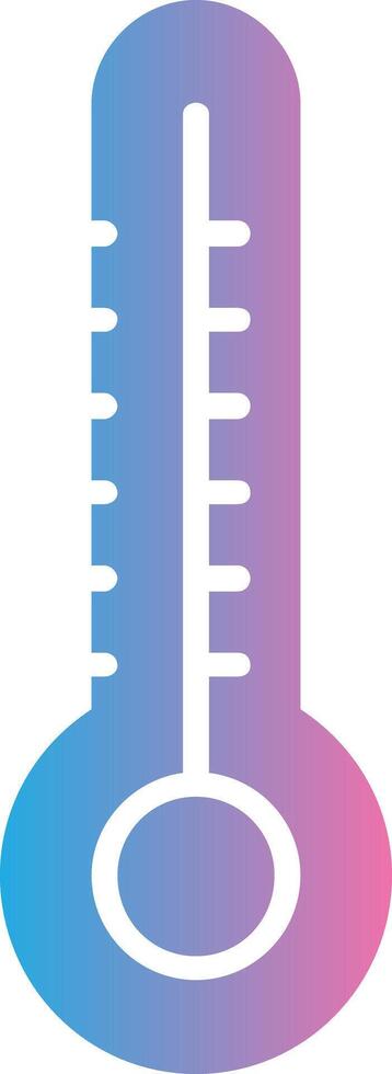 Thermometer Glyph Gradient Icon Design vector