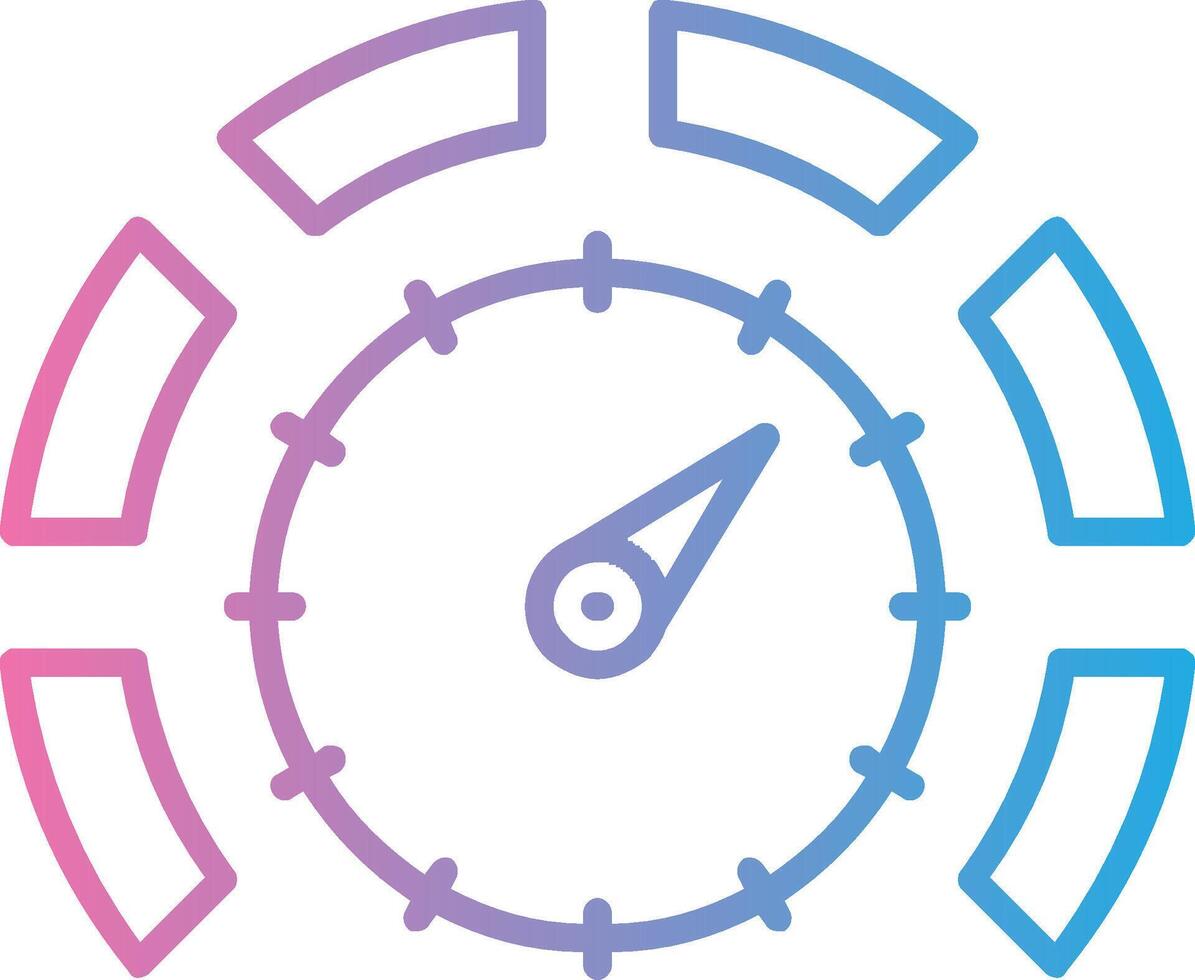 Thermostat Line Gradient Icon Design vector