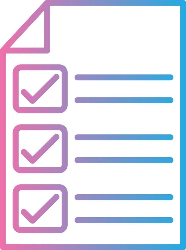 Check In Line Gradient Icon Design vector
