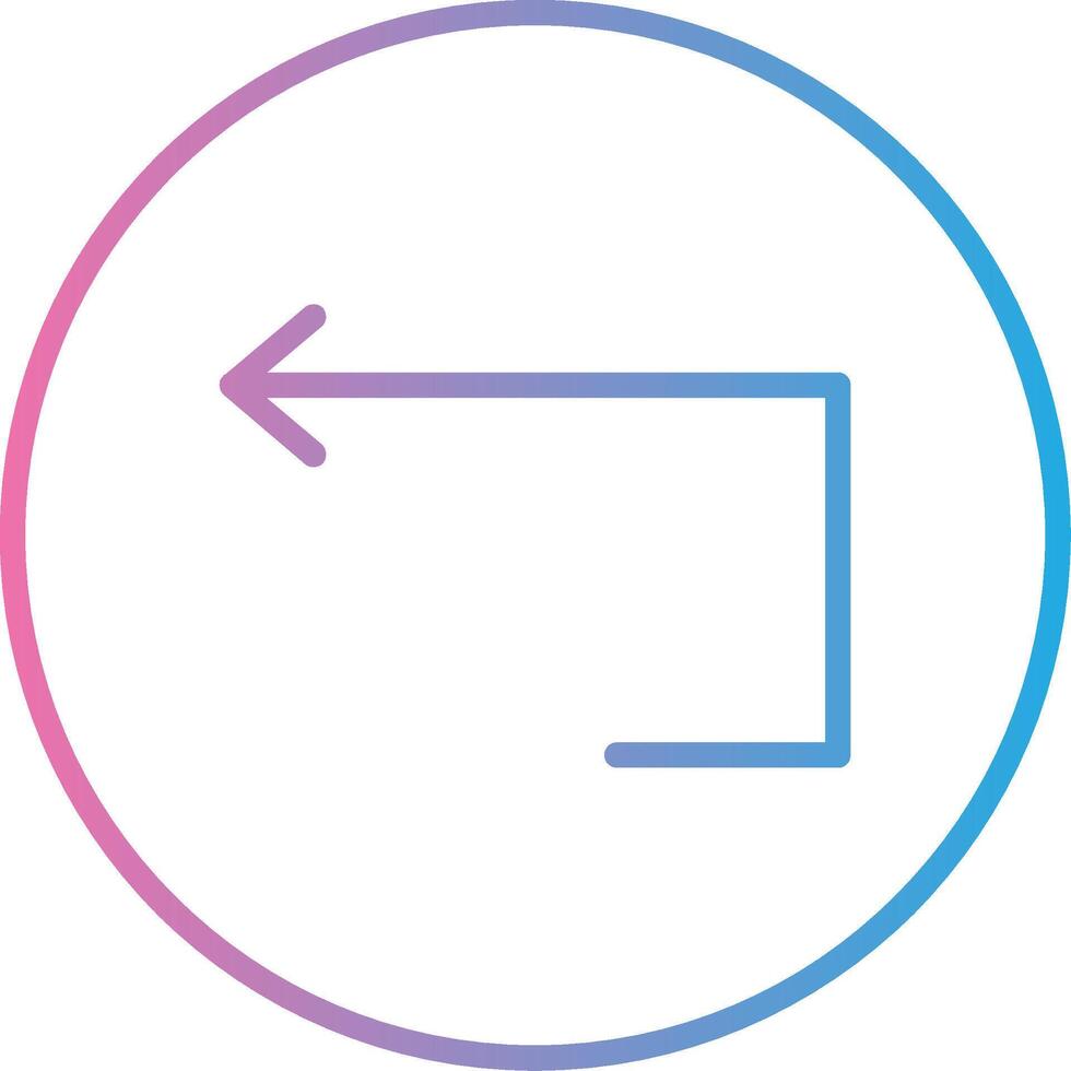 Loop Line Gradient Icon Design vector