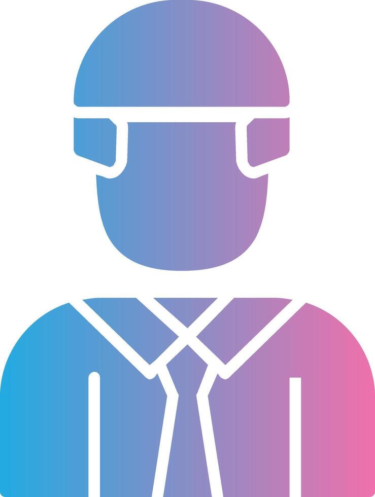 Employee Glyph Gradient Icon Design vector