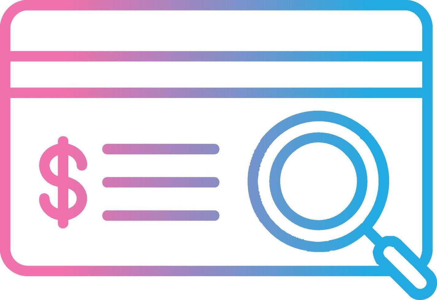 Credit Card Line Gradient Icon Design vector