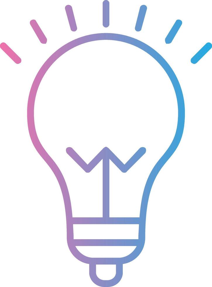 Idea Line Gradient Icon Design vector