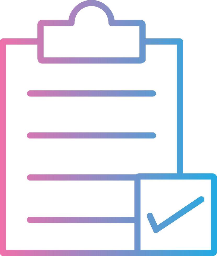Directory Submission Line Gradient Icon Design vector