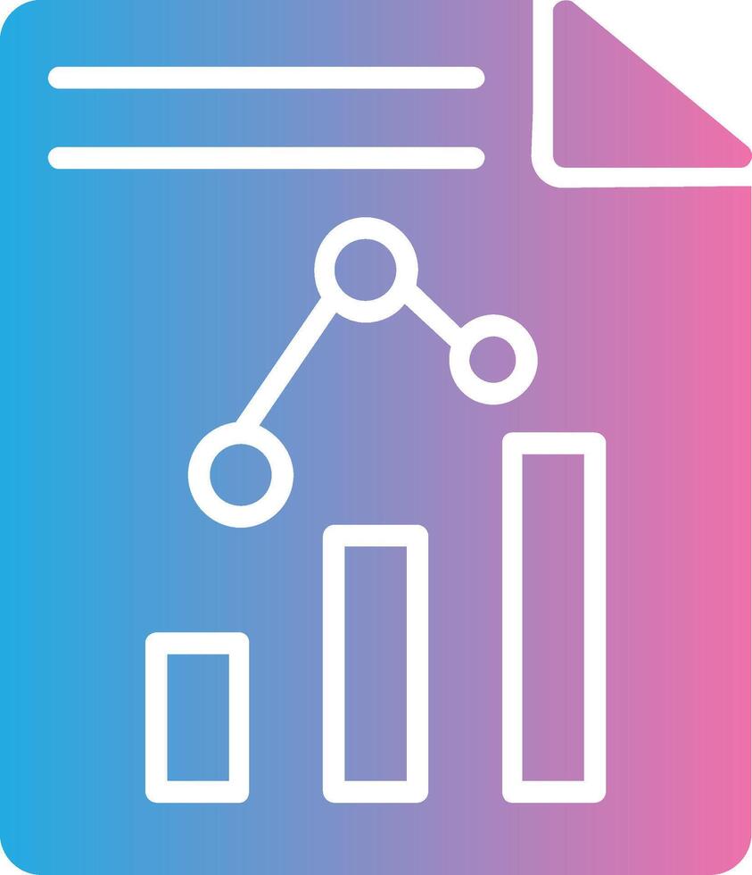 Paper Glyph Gradient Icon Design vector