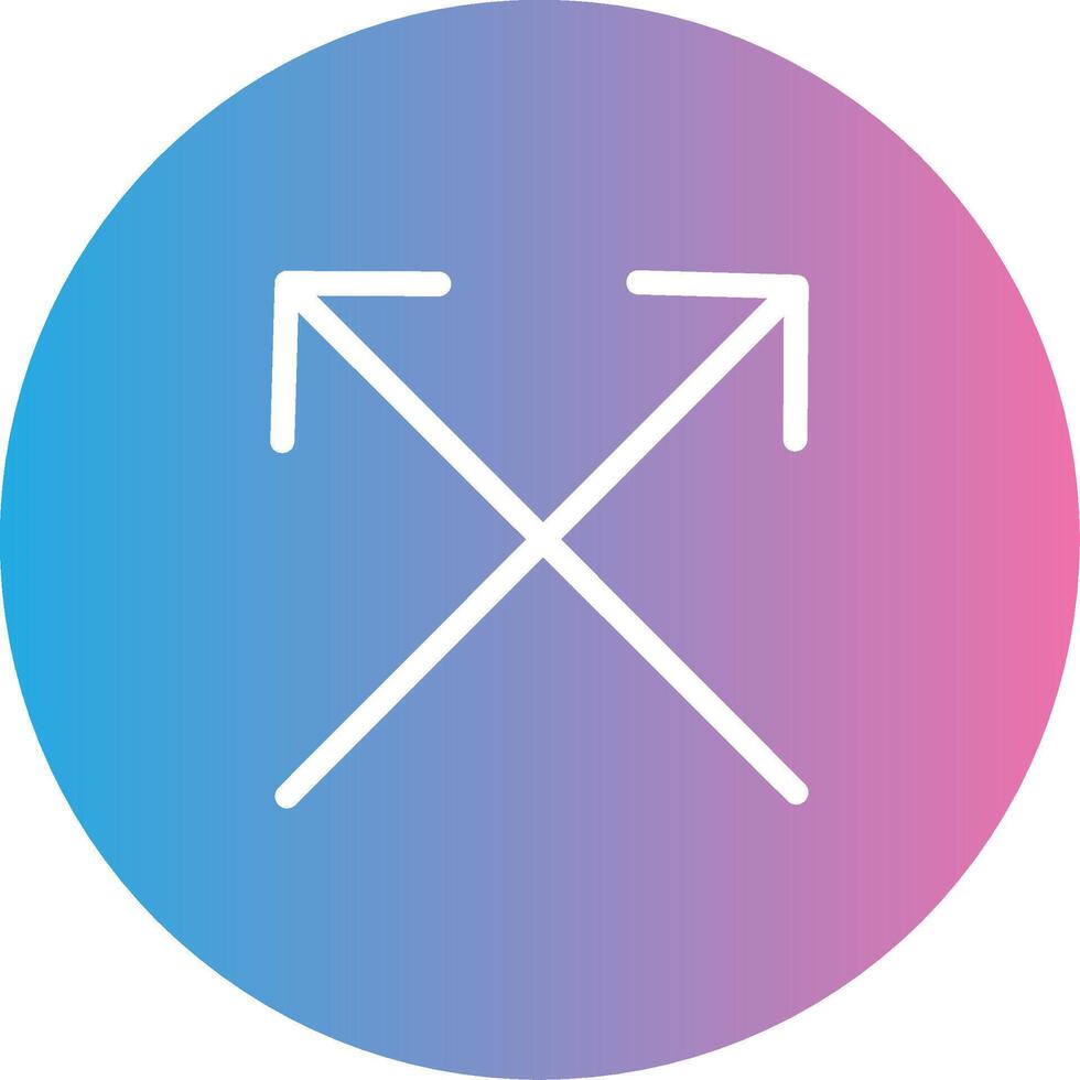 Split Glyph Gradient Icon Design vector