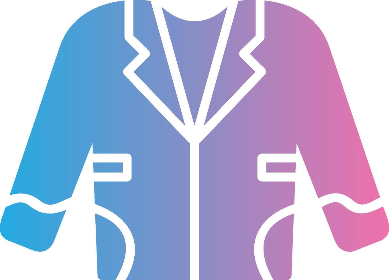 Coat Glyph Gradient Icon Design vector
