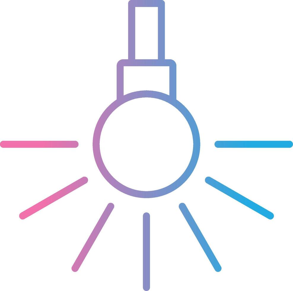 Headlight Line Gradient Icon Design vector