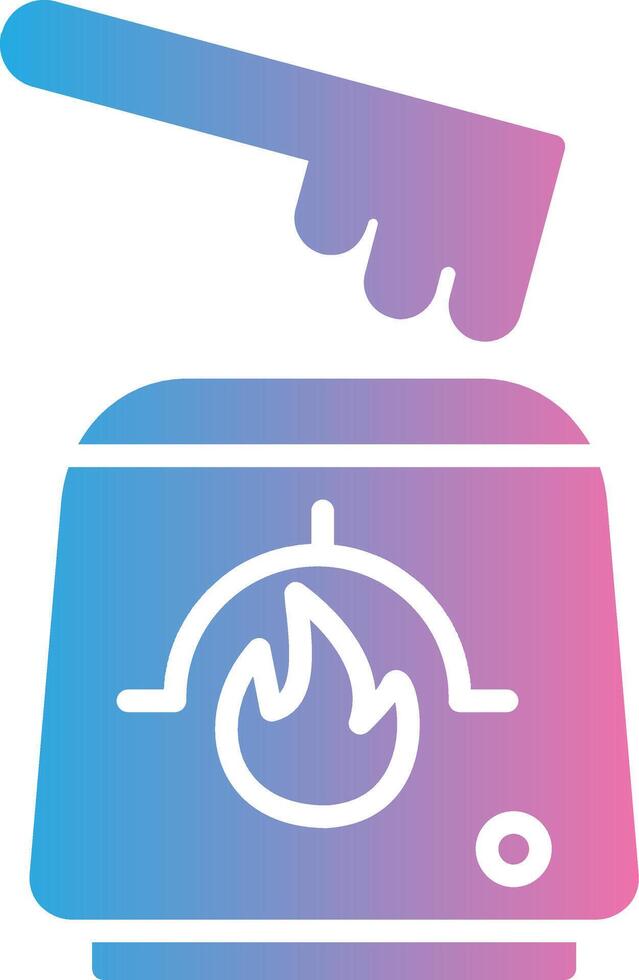 Wax Machine Glyph Gradient Icon Design vector