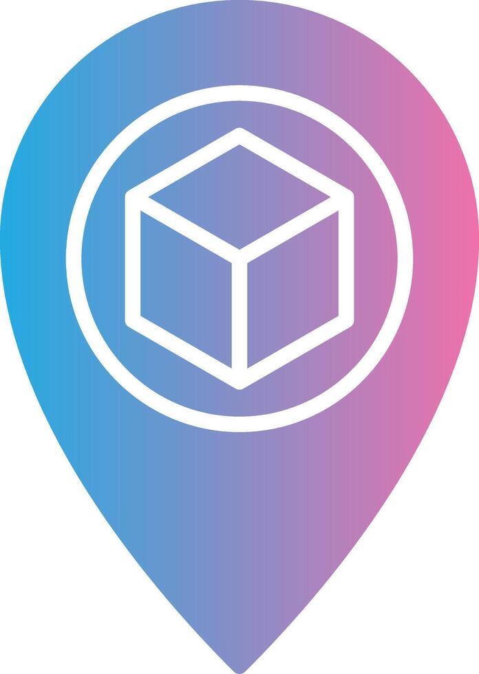 Street Map Glyph Gradient Icon Design vector