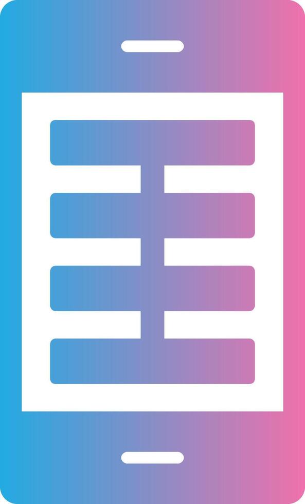 App Glyph Gradient Icon Design vector