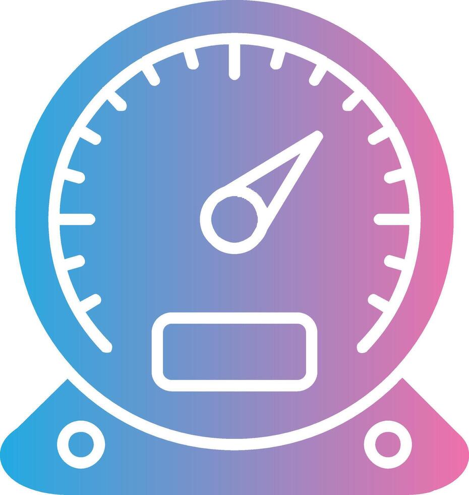 Gauge Glyph Gradient Icon Design vector