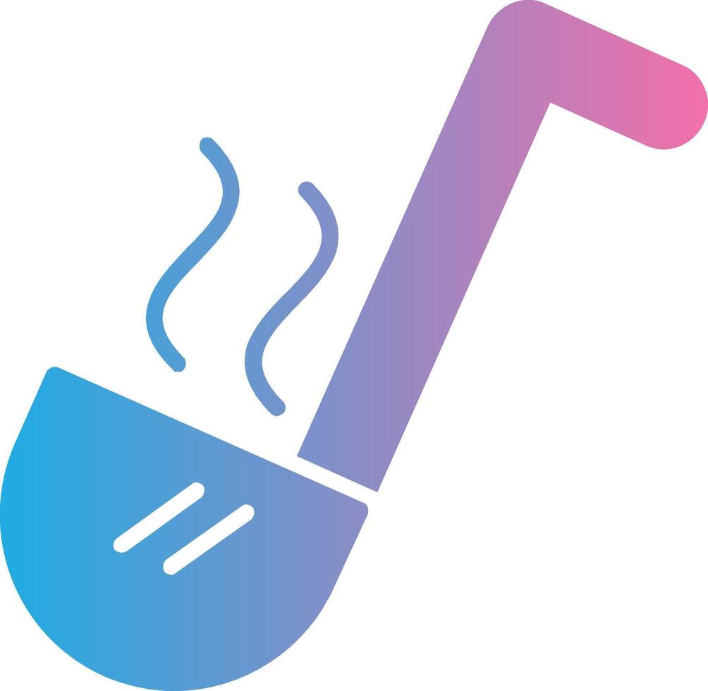 Ladle Glyph Gradient Icon Design vector