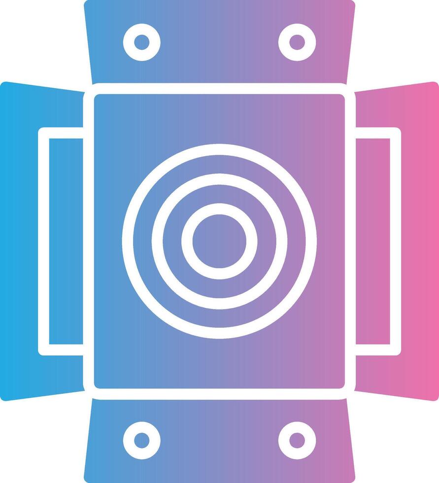 Lighting Glyph Gradient Icon Design vector