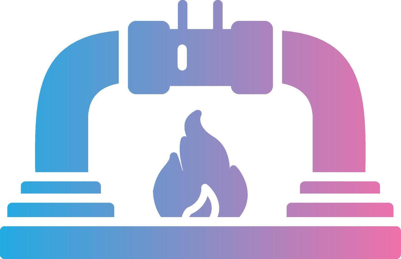 Gas PipeGlyph Gradient Multi Circle Glyph Gradient Icon Design vector