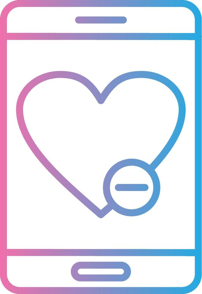 Love And Romance Line Gradient Icon Design vector