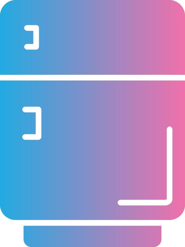 Fridge Glyph Gradient Icon Design vector