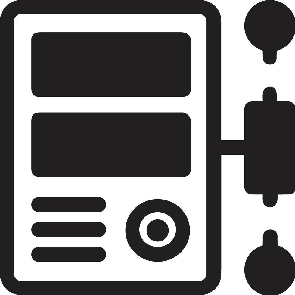 Data storage icon symbol image for database illustration vector