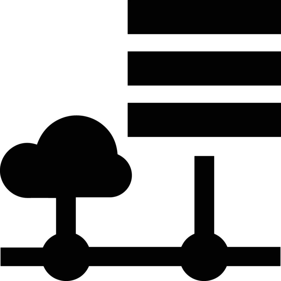Data storage icon symbol image for database illustration vector