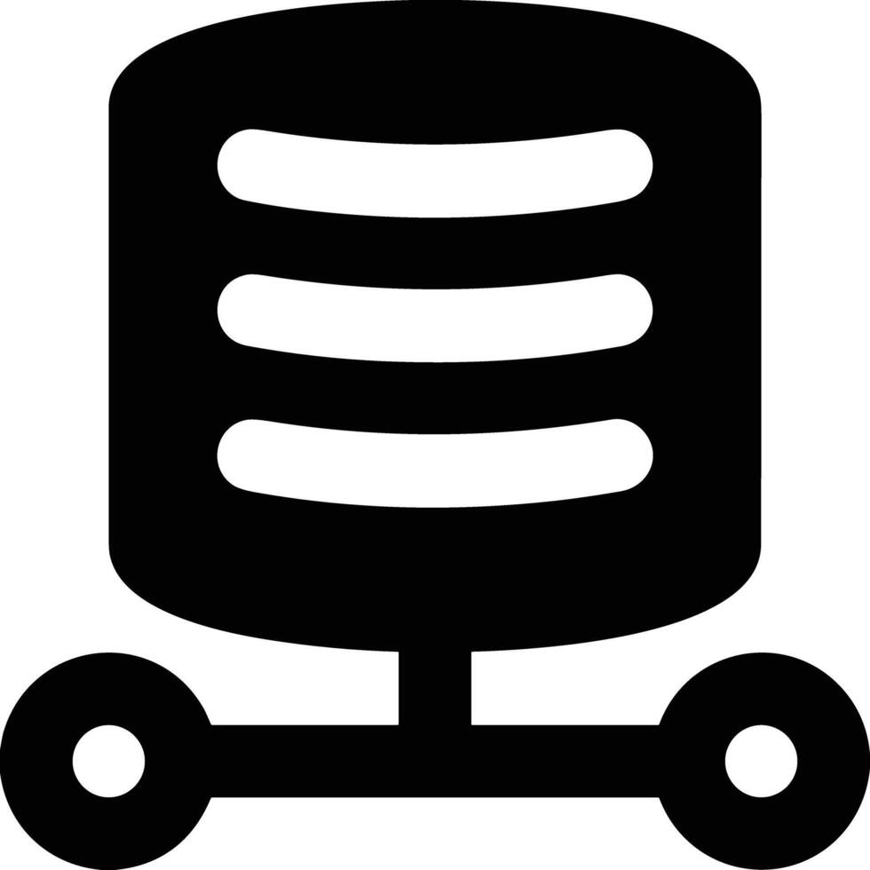 Data storage icon symbol image for database illustration vector