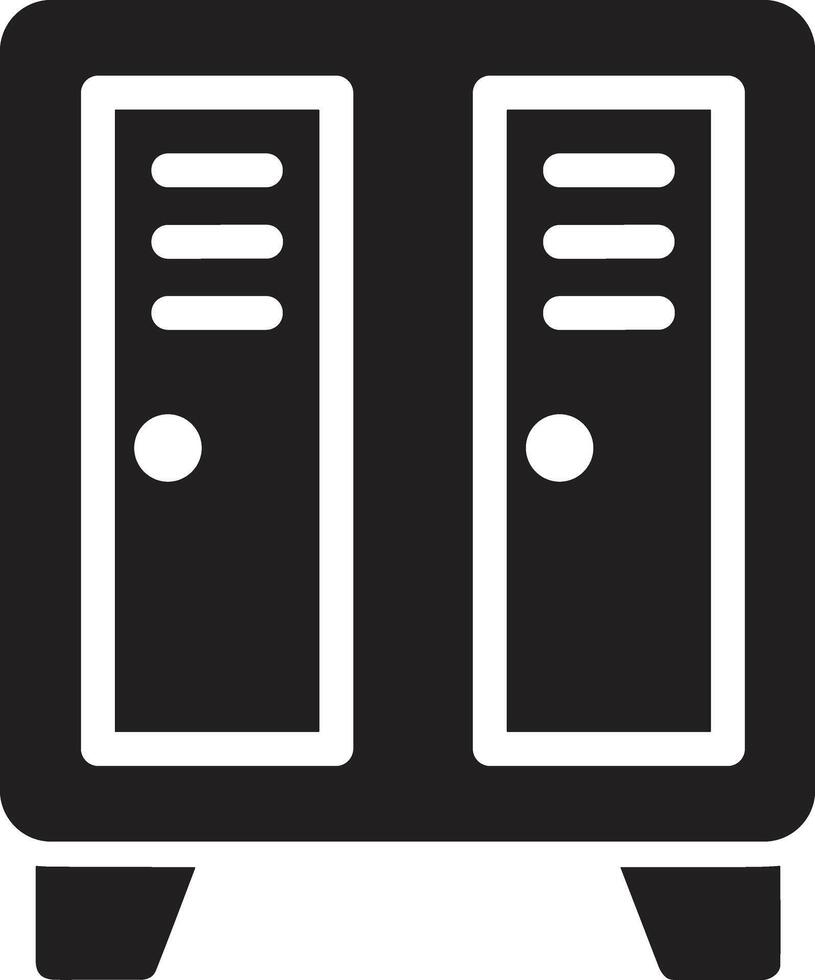 Data storage icon symbol image for database illustration vector