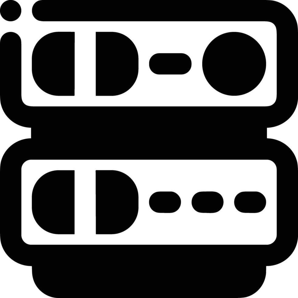 Data storage icon symbol image for database illustration vector