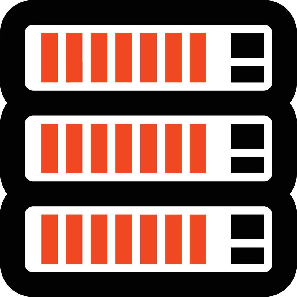 Data storage icon symbol image for database illustration vector