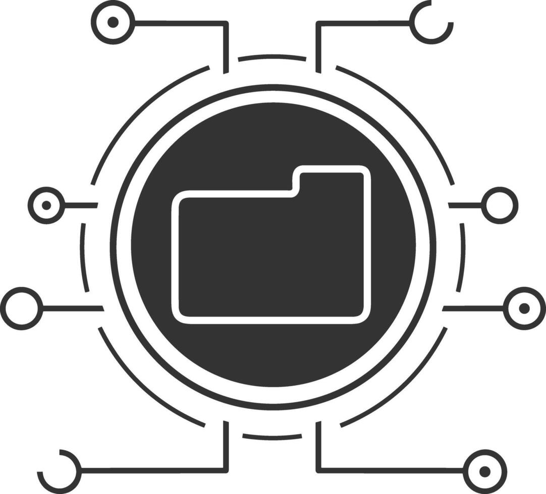 Data storage icon symbol image for database illustration vector