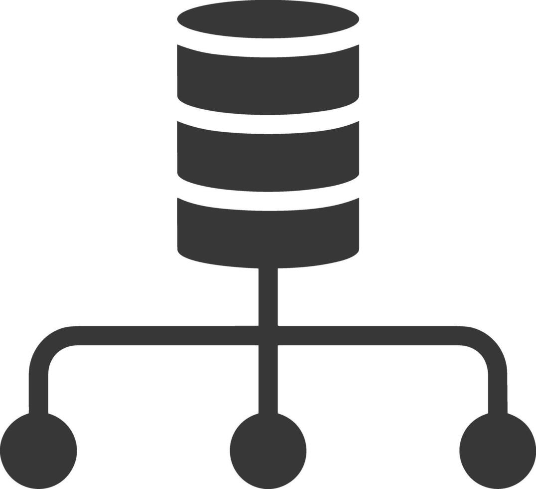 Data storage icon symbol image for database illustration vector