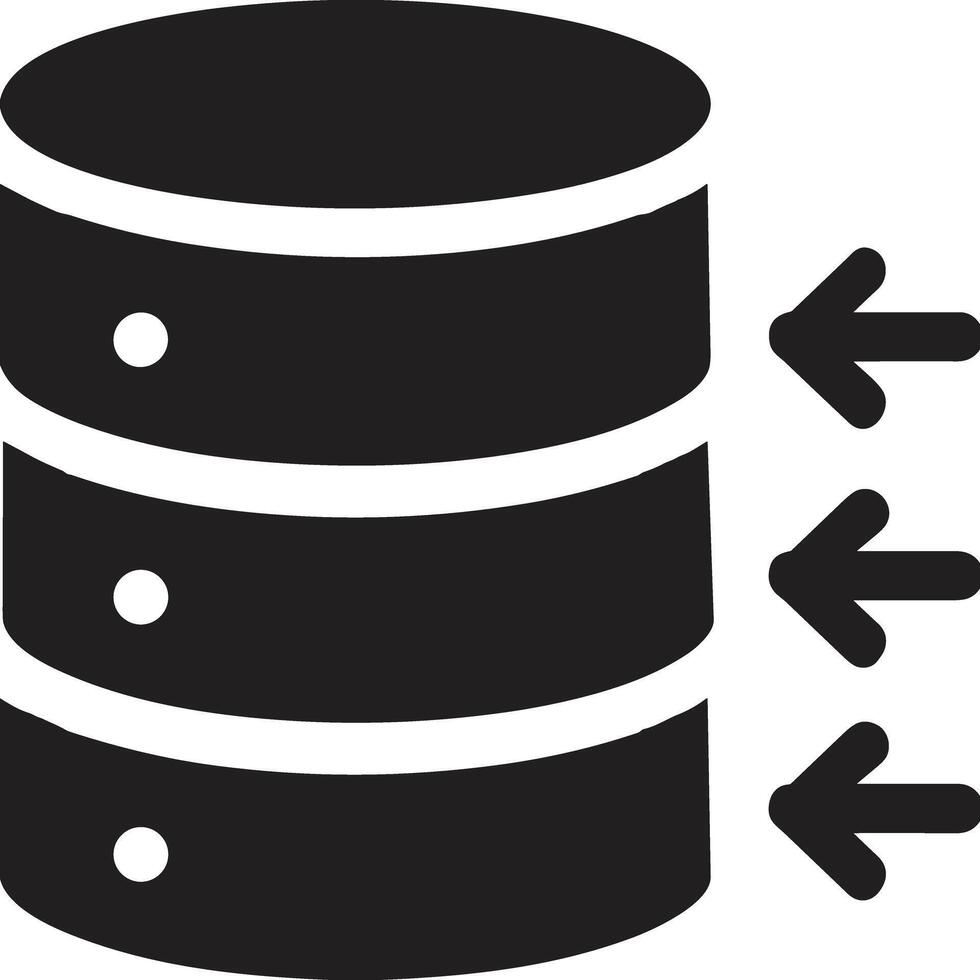 Data storage icon symbol image for database illustration vector