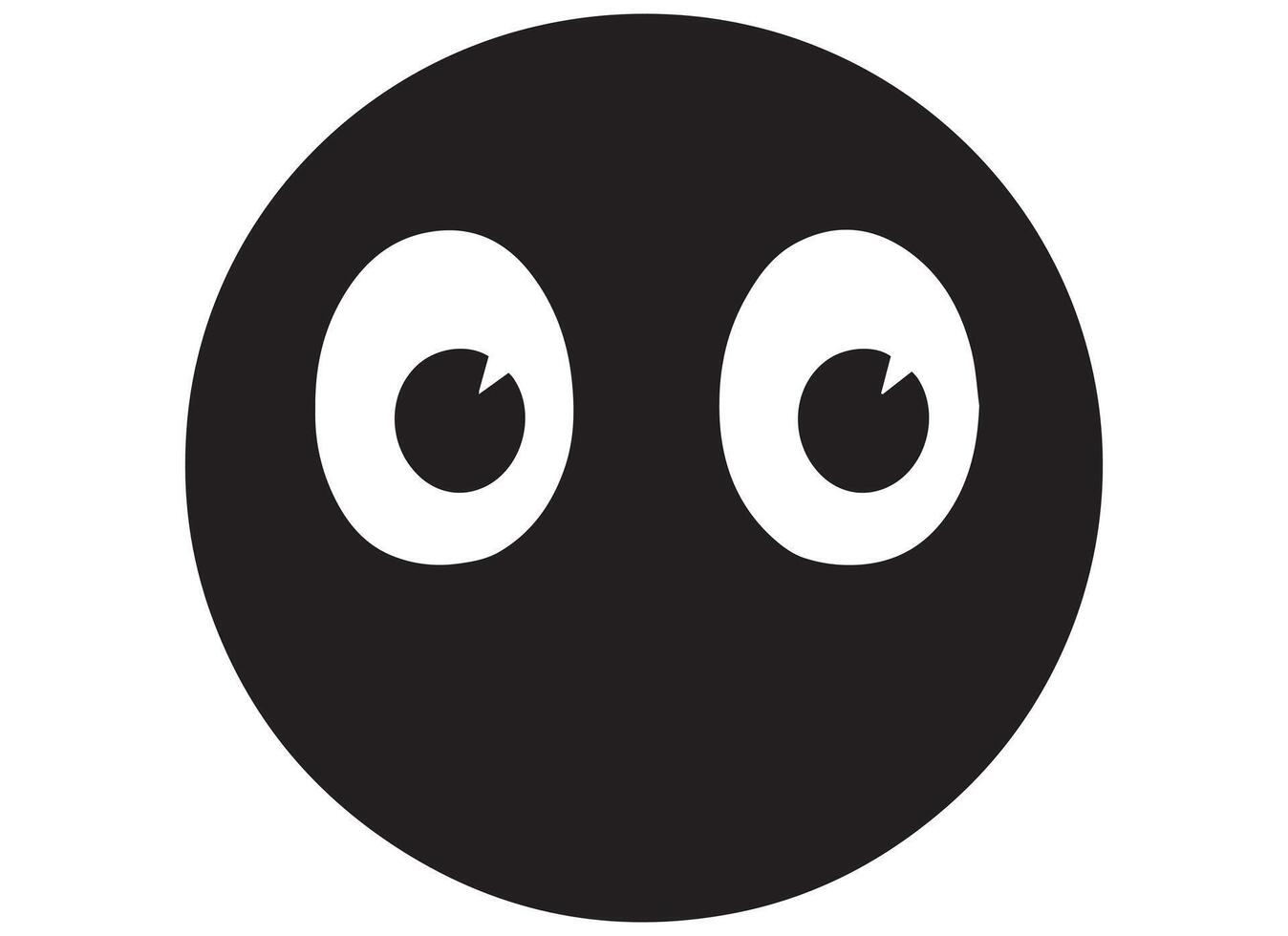 black silhouette funny face gesture emoji free vector