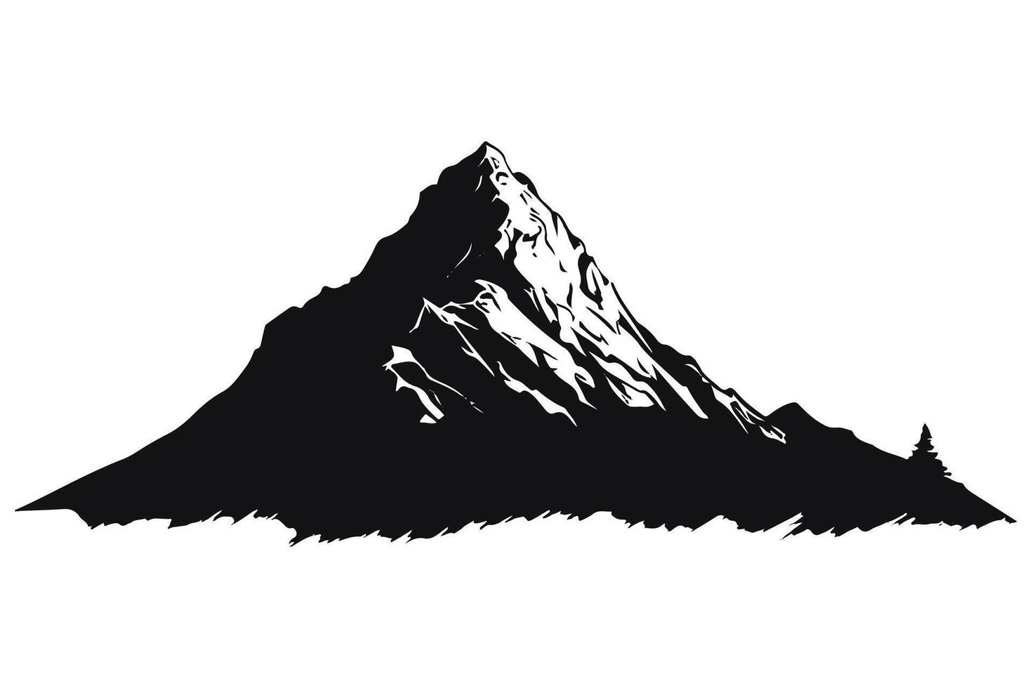 Mountain Silhouette pro design vector