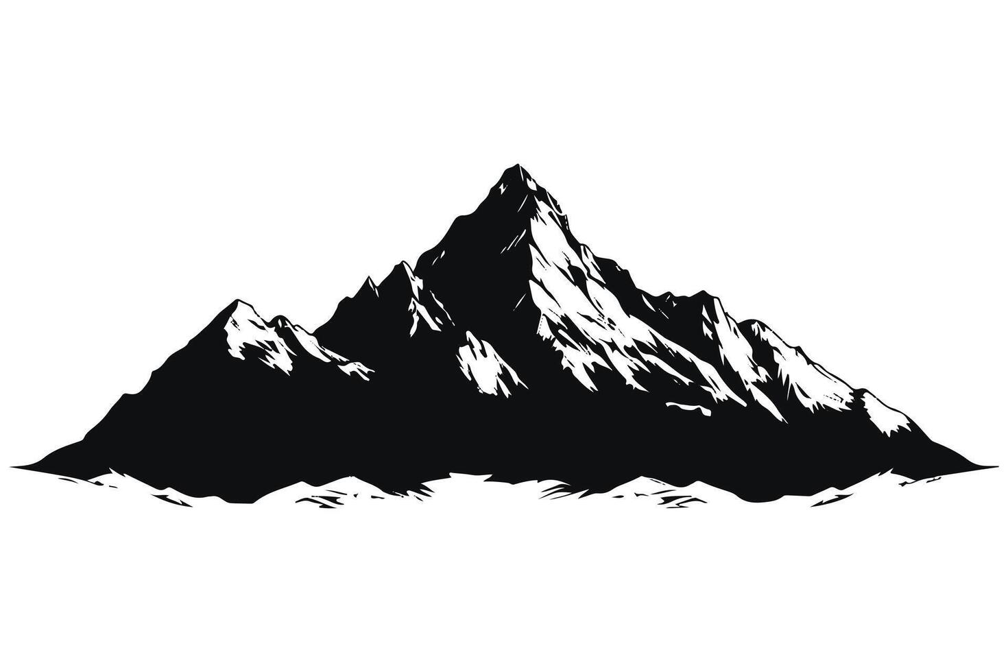 Mountain Silhouette pro design vector