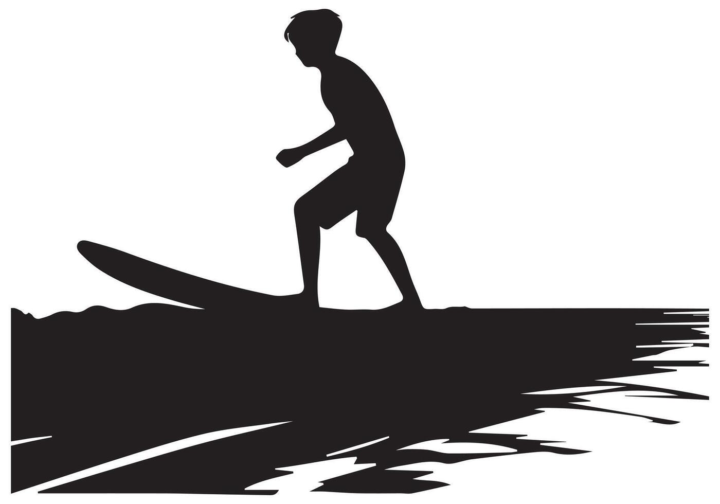 Surfboarding silhouettes pro design vector