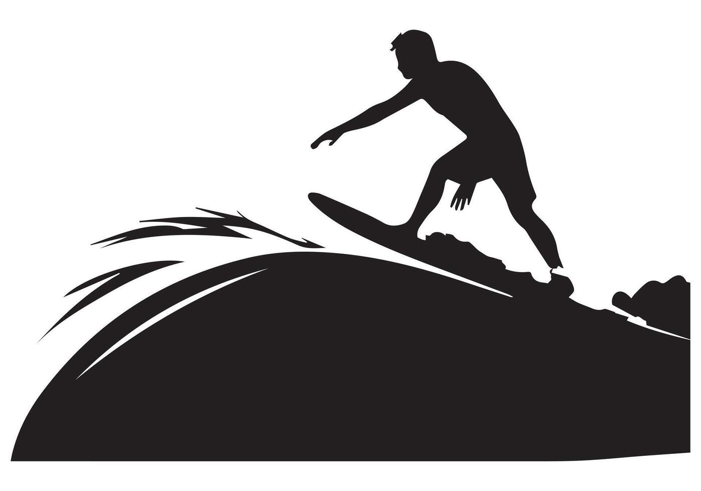 Surfboarding silhouettes pro design vector