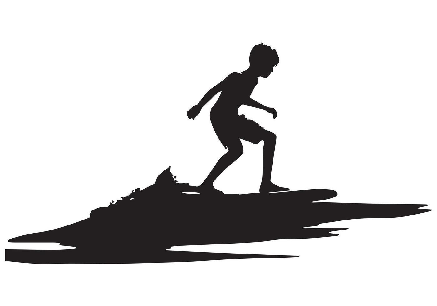 Surfboarding silhouettes pro design vector