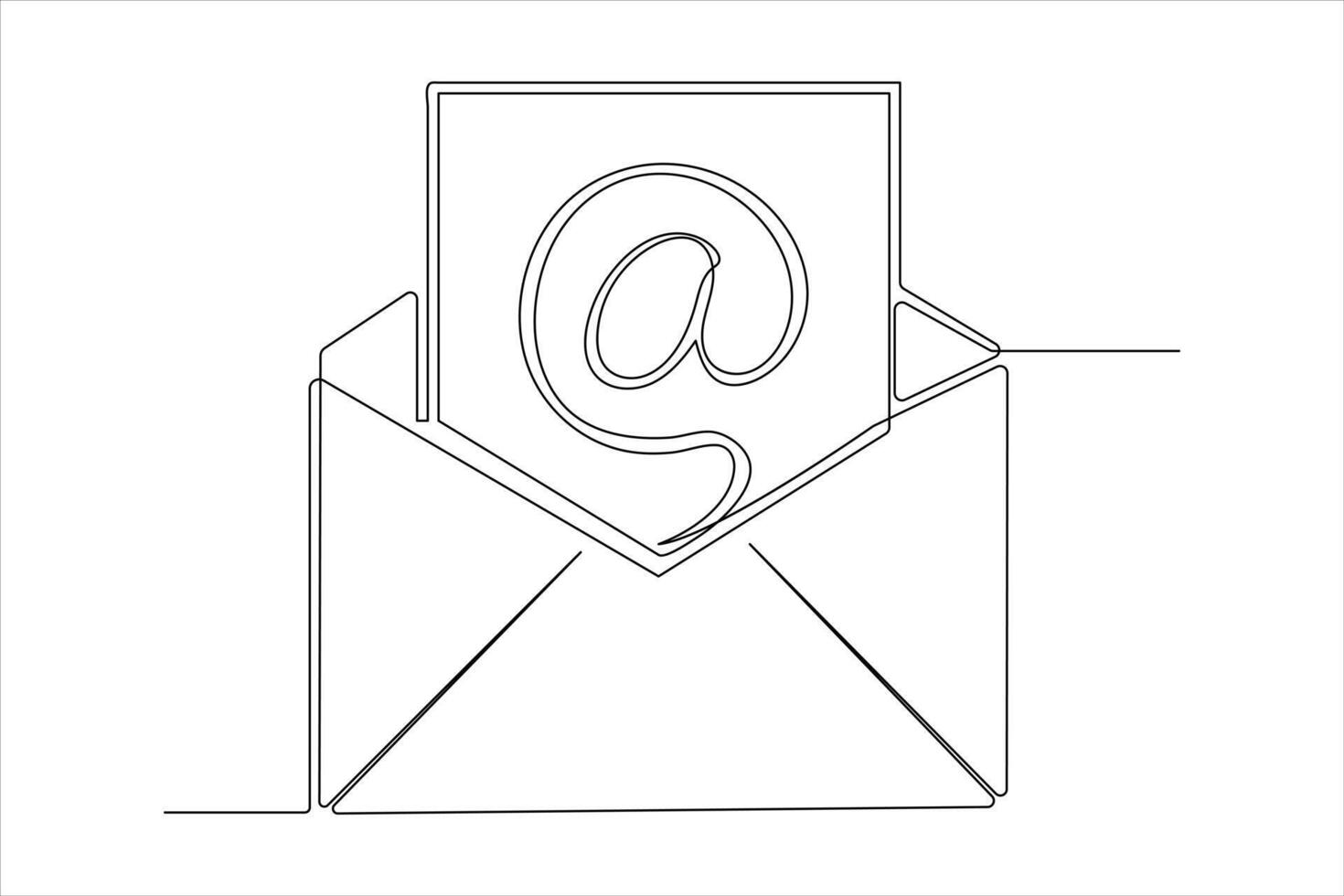 an email envelope with an arrow pointing to it vector