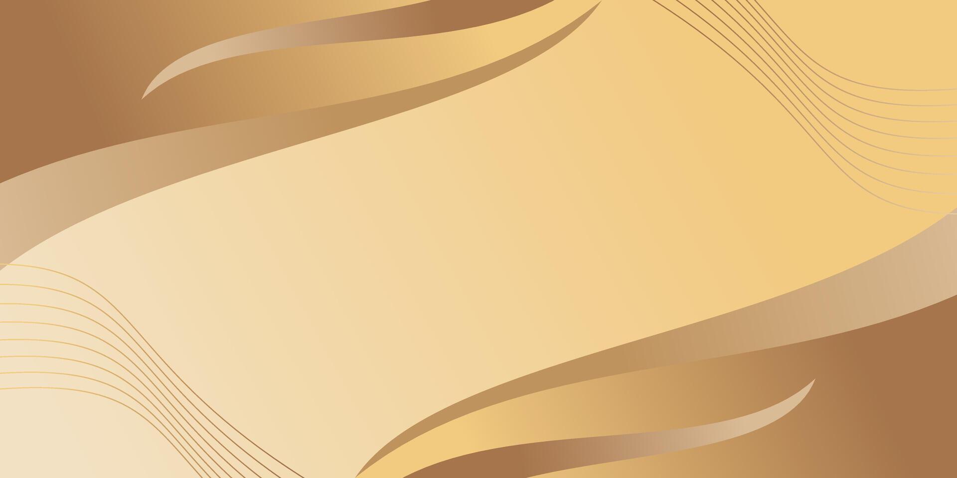 Gold Gradient Background with Copy Space Area. Luxurious and Elegant. Template Design for Banner, Greeting Card, Flyer, Brochure, Social Media. vector