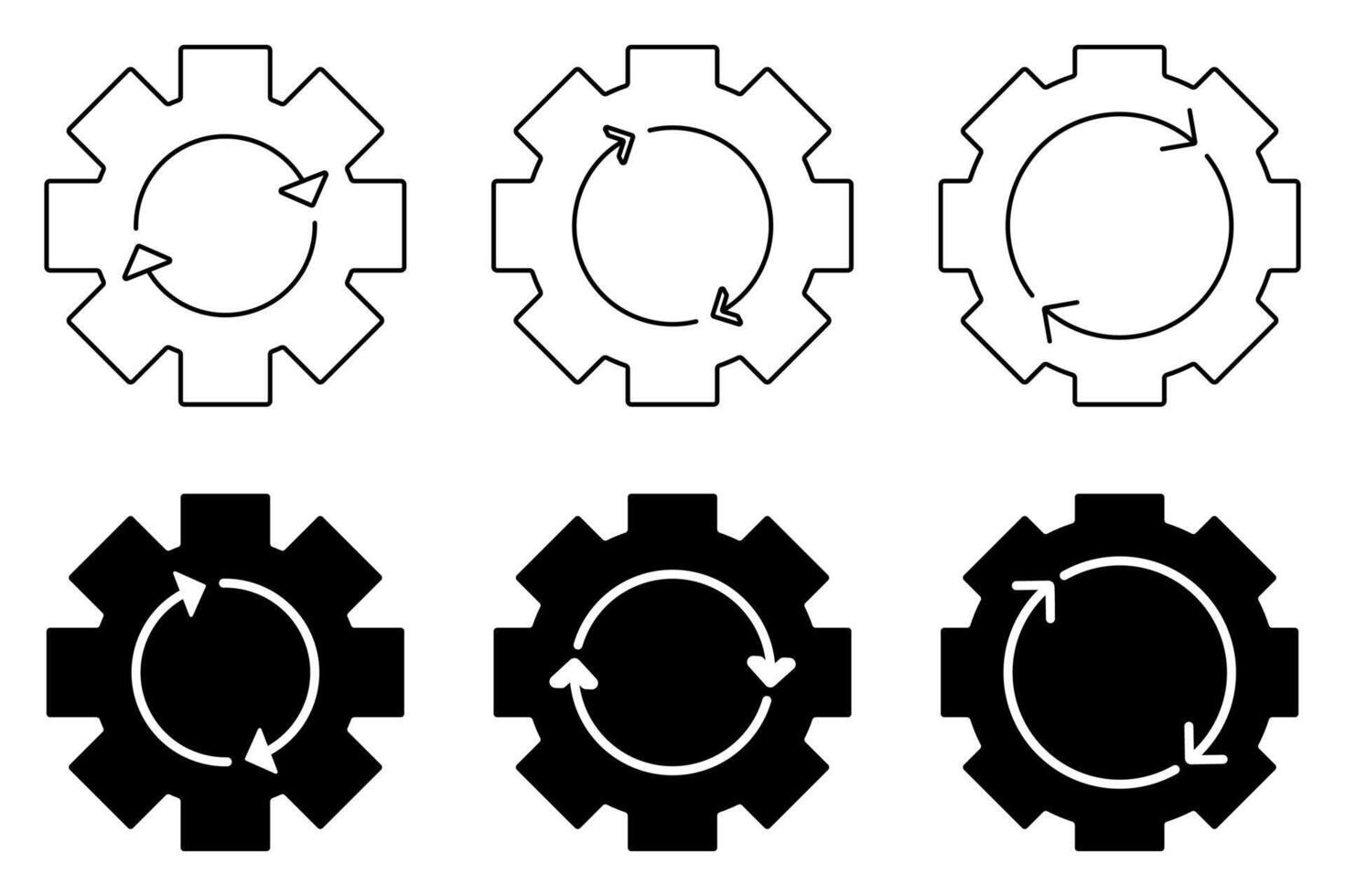 sistema actualizar icono colocar. sencillo y moderno diseño aislado en blanco antecedentes. vector