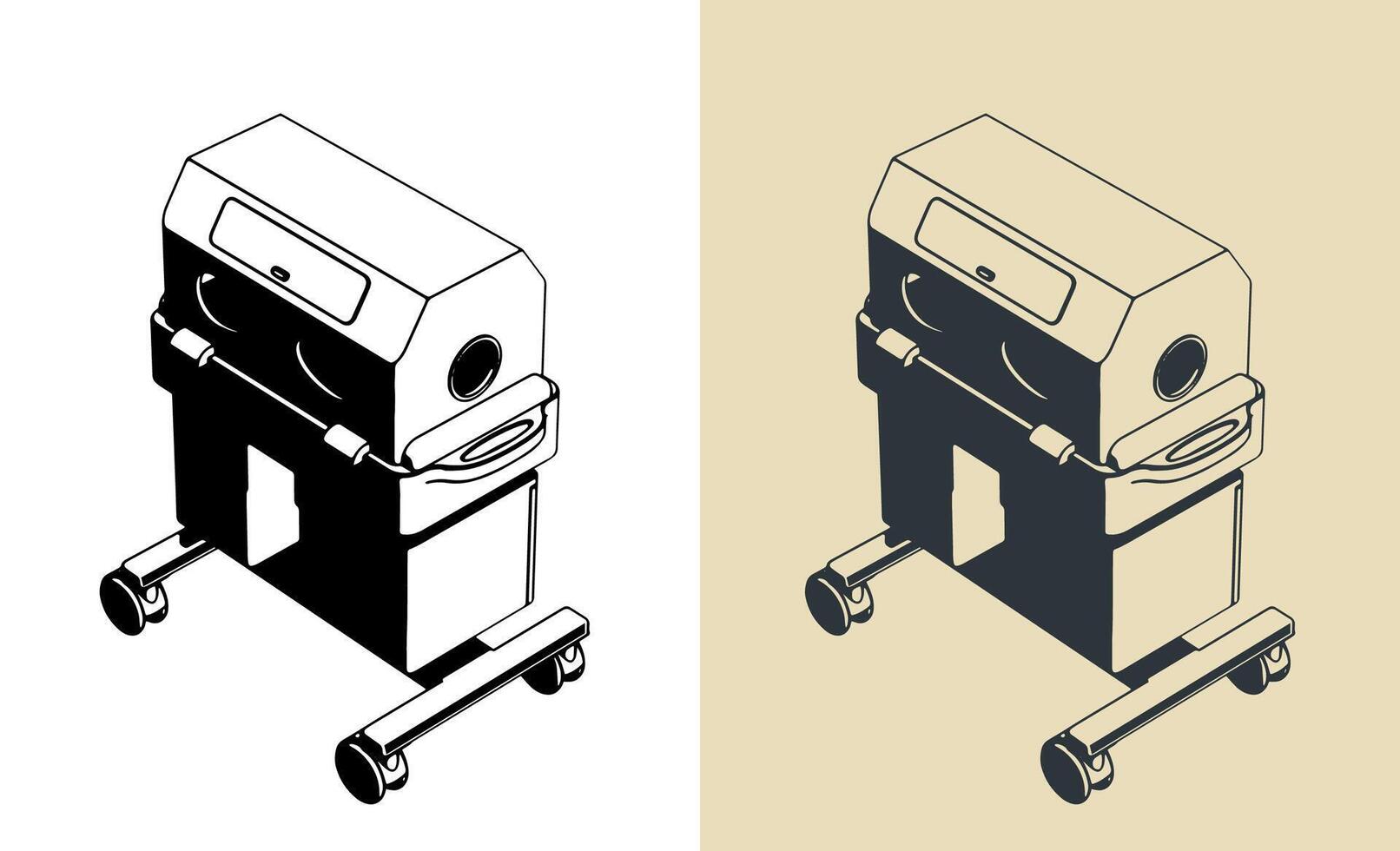 Baby Incubator illustrations vector