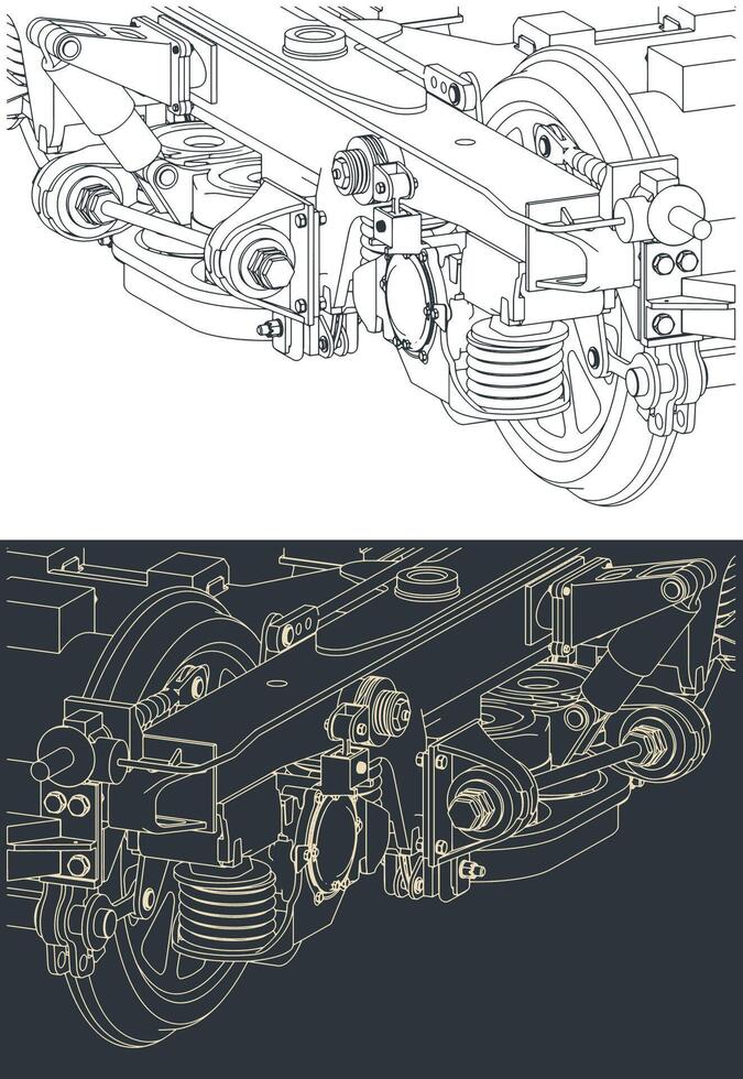 ferrocarril carretón cerca arriba vector