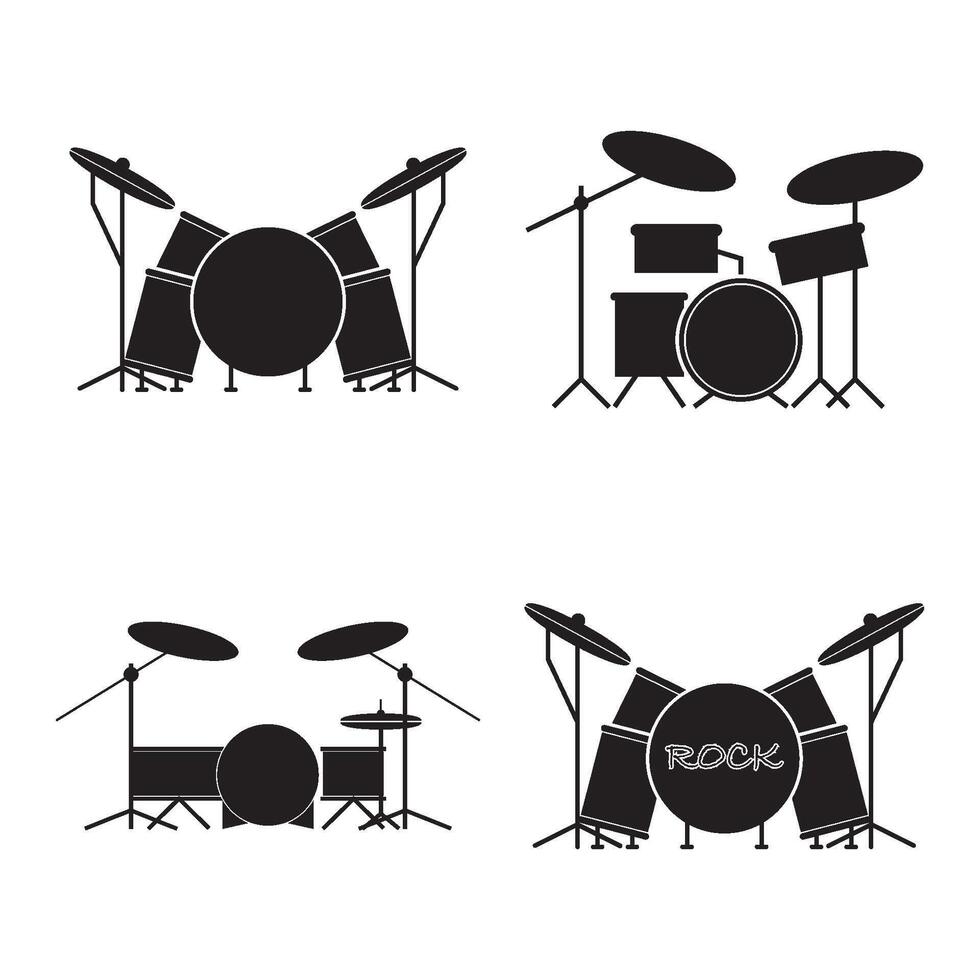 Drum icon symbol vector