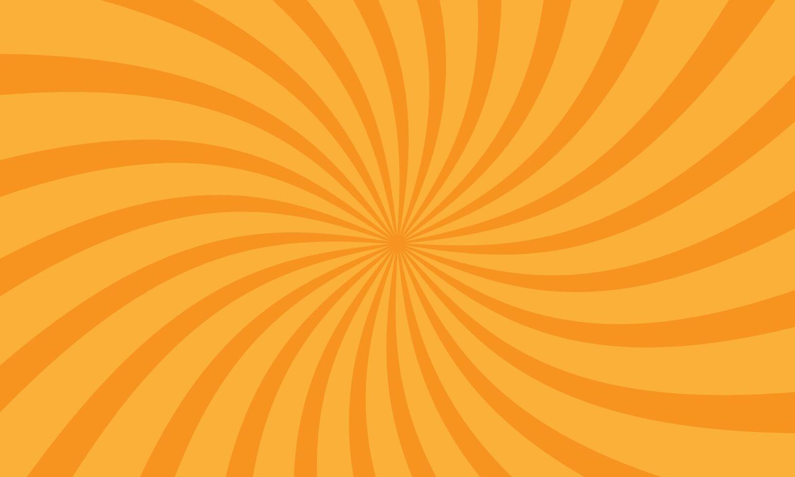 Orange sunburst twist background. Illustration vector