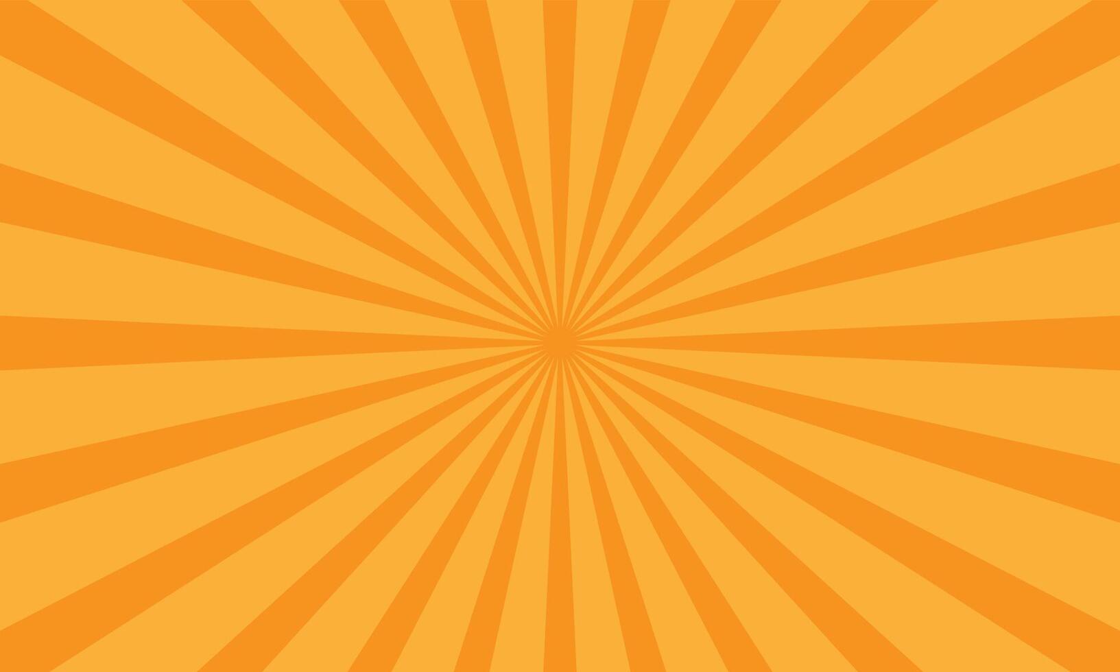Orange sunburst background. Illustration vector