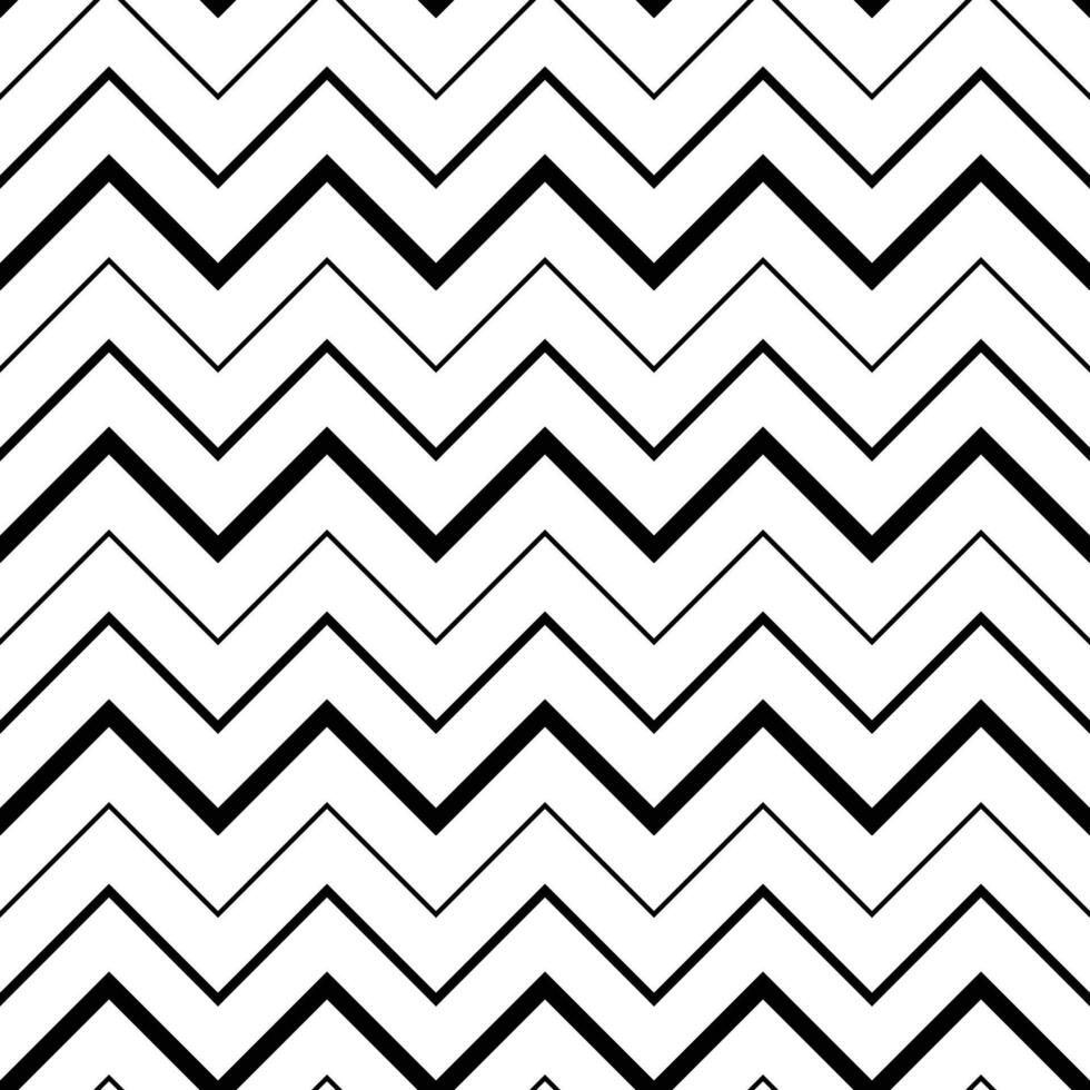 Monochrome zig zag pattern seamless. Illustration vector