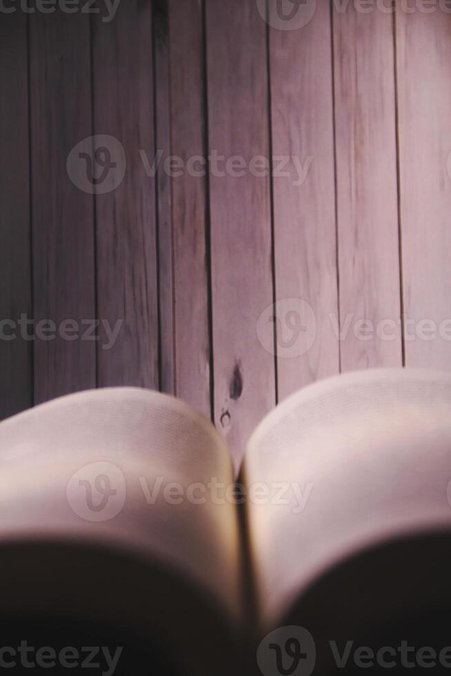 Old books photographed with natural lighting photo