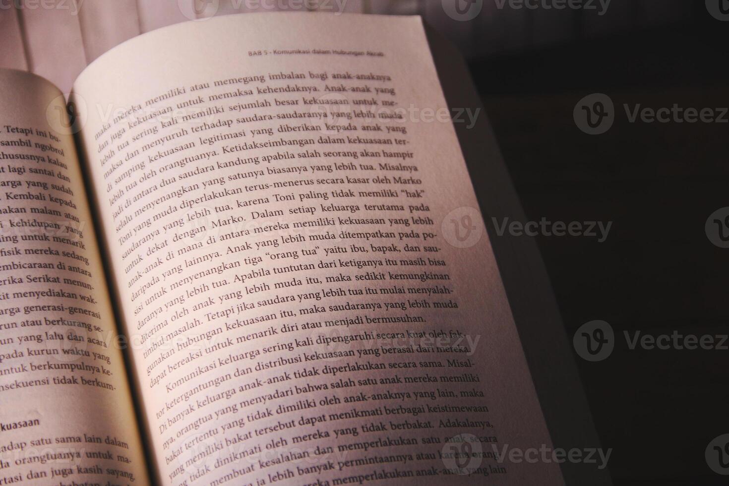 Old books photographed with natural lighting photo