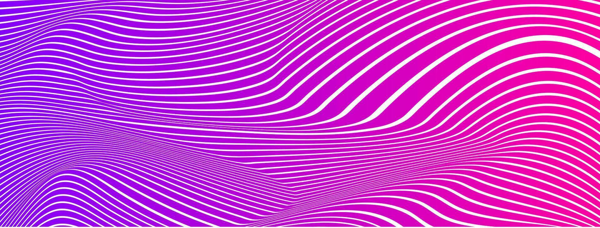 a purple and pink background with wavy lines vector