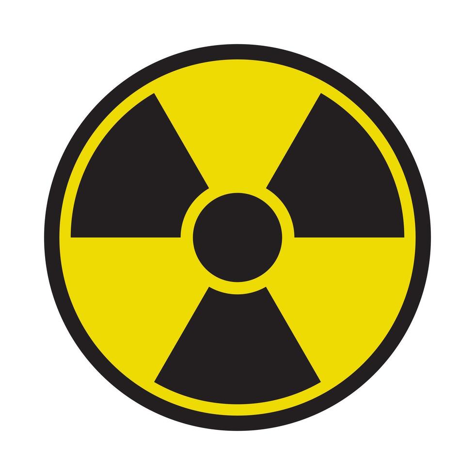 Radiation symbol. Radioactivity alert sign. vector