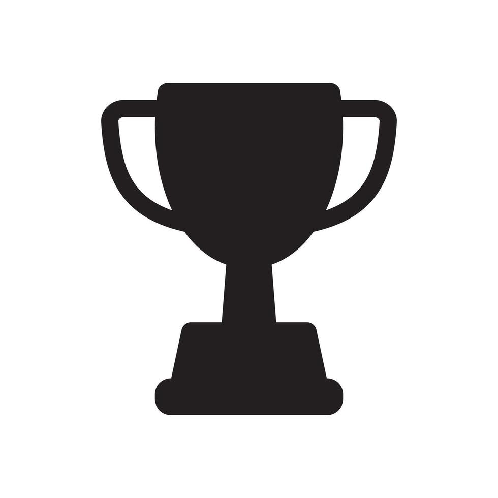 Trophy icon. Trophy cup, winner cup, victory cup icon. Reward symbol sign for web and mobile. vector